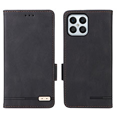 Handytasche Stand Schutzhülle Flip Leder Hülle L07Z für Huawei Honor X8 4G Schwarz