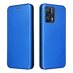 Handytasche Stand Schutzhülle Flip Leder Hülle L07Z für Realme 9 Pro 5G Blau