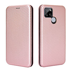 Handytasche Stand Schutzhülle Flip Leder Hülle L07Z für Realme Q2i 5G Rosegold