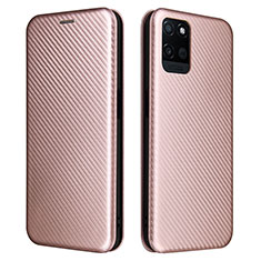 Handytasche Stand Schutzhülle Flip Leder Hülle L07Z für Realme V11 5G Rosegold