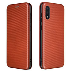 Handytasche Stand Schutzhülle Flip Leder Hülle L07Z für Samsung Galaxy A02 Rot