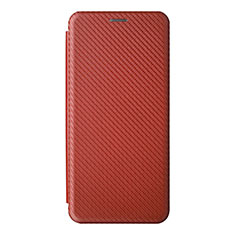 Handytasche Stand Schutzhülle Flip Leder Hülle L07Z für Samsung Galaxy A03 Braun