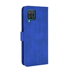 Handytasche Stand Schutzhülle Flip Leder Hülle L07Z für Samsung Galaxy A12 5G Blau