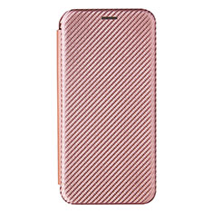 Handytasche Stand Schutzhülle Flip Leder Hülle L07Z für Samsung Galaxy A15 4G Rosegold