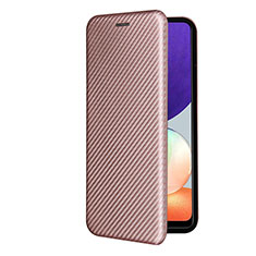 Handytasche Stand Schutzhülle Flip Leder Hülle L07Z für Samsung Galaxy A22 4G Rosegold