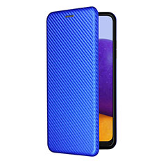 Handytasche Stand Schutzhülle Flip Leder Hülle L07Z für Samsung Galaxy A22 5G Blau