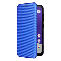 Handytasche Stand Schutzhülle Flip Leder Hülle L07Z für Samsung Galaxy A22 5G SC-56B Blau