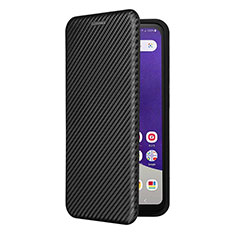 Handytasche Stand Schutzhülle Flip Leder Hülle L07Z für Samsung Galaxy A22 5G SC-56B Schwarz