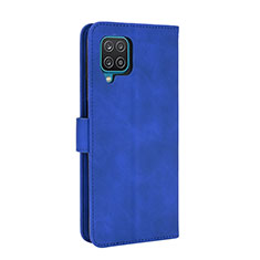 Handytasche Stand Schutzhülle Flip Leder Hülle L07Z für Samsung Galaxy M12 Blau