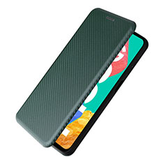 Handytasche Stand Schutzhülle Flip Leder Hülle L07Z für Samsung Galaxy M33 5G Grün