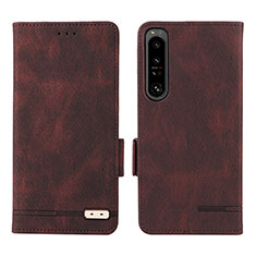 Handytasche Stand Schutzhülle Flip Leder Hülle L07Z für Sony Xperia 1 IV SO-51C Braun