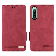 Handytasche Stand Schutzhülle Flip Leder Hülle L07Z für Sony Xperia 10 IV Rot