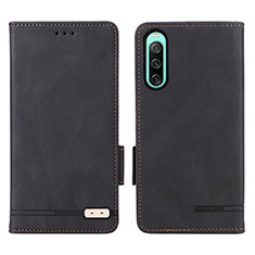 Handytasche Stand Schutzhülle Flip Leder Hülle L07Z für Sony Xperia 10 IV Schwarz