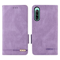 Handytasche Stand Schutzhülle Flip Leder Hülle L07Z für Sony Xperia 10 IV SO-52C Violett