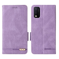 Handytasche Stand Schutzhülle Flip Leder Hülle L07Z für Vivo Y3s (2021) Violett