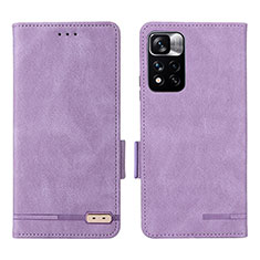Handytasche Stand Schutzhülle Flip Leder Hülle L07Z für Xiaomi Mi 11i 5G (2022) Violett