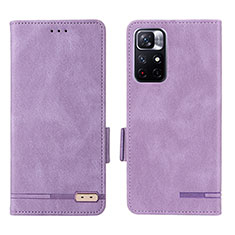 Handytasche Stand Schutzhülle Flip Leder Hülle L07Z für Xiaomi Poco M4 Pro 5G Violett