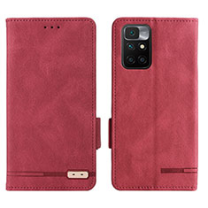 Handytasche Stand Schutzhülle Flip Leder Hülle L07Z für Xiaomi Redmi 10 4G Rot