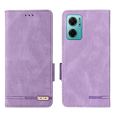 Handytasche Stand Schutzhülle Flip Leder Hülle L07Z für Xiaomi Redmi 11 Prime 5G Violett