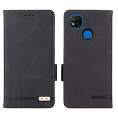 Handytasche Stand Schutzhülle Flip Leder Hülle L07Z für Xiaomi Redmi 9 India Schwarz