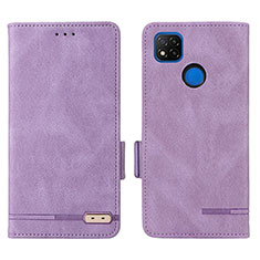 Handytasche Stand Schutzhülle Flip Leder Hülle L07Z für Xiaomi Redmi 9 India Violett