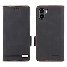 Handytasche Stand Schutzhülle Flip Leder Hülle L07Z für Xiaomi Redmi A1 Schwarz