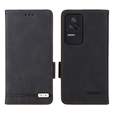 Handytasche Stand Schutzhülle Flip Leder Hülle L07Z für Xiaomi Redmi K40S 5G Schwarz