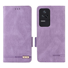 Handytasche Stand Schutzhülle Flip Leder Hülle L07Z für Xiaomi Redmi K40S 5G Violett