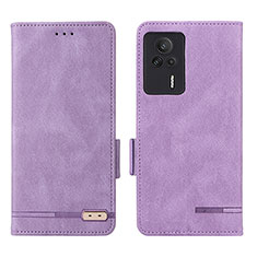 Handytasche Stand Schutzhülle Flip Leder Hülle L07Z für Xiaomi Redmi K60E 5G Violett