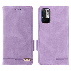 Handytasche Stand Schutzhülle Flip Leder Hülle L07Z für Xiaomi Redmi Note 10 5G Violett