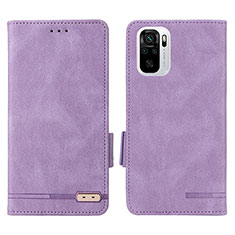 Handytasche Stand Schutzhülle Flip Leder Hülle L07Z für Xiaomi Redmi Note 10S 4G Violett