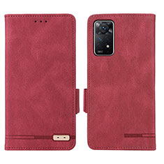 Handytasche Stand Schutzhülle Flip Leder Hülle L07Z für Xiaomi Redmi Note 11 Pro 5G Rot
