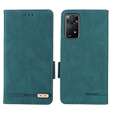 Handytasche Stand Schutzhülle Flip Leder Hülle L07Z für Xiaomi Redmi Note 12 Pro 4G Grün