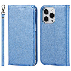 Handytasche Stand Schutzhülle Flip Leder Hülle L08 für Apple iPhone 13 Pro Blau