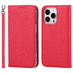 Handytasche Stand Schutzhülle Flip Leder Hülle L08 für Apple iPhone 13 Pro Max Rot