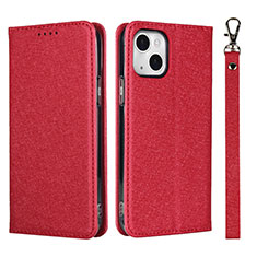 Handytasche Stand Schutzhülle Flip Leder Hülle L08 für Apple iPhone 13 Rot