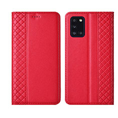 Handytasche Stand Schutzhülle Flip Leder Hülle L08 für Samsung Galaxy A31 Rot