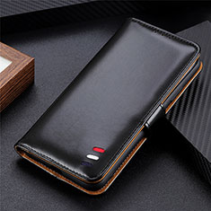 Handytasche Stand Schutzhülle Flip Leder Hülle L08 für Xiaomi Mi 10T 5G Schwarz