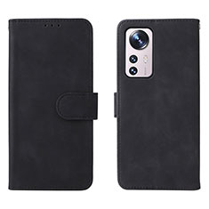 Handytasche Stand Schutzhülle Flip Leder Hülle L08 für Xiaomi Mi 12 Lite 5G Schwarz