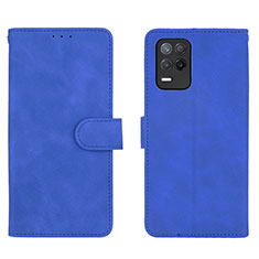 Handytasche Stand Schutzhülle Flip Leder Hülle L08Z für Realme 8 5G Blau