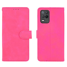 Handytasche Stand Schutzhülle Flip Leder Hülle L08Z für Realme 8 5G Pink