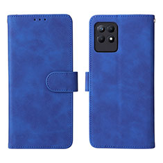 Handytasche Stand Schutzhülle Flip Leder Hülle L08Z für Realme 8i Blau