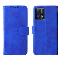 Handytasche Stand Schutzhülle Flip Leder Hülle L08Z für Realme 9 Pro 5G Blau