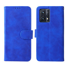 Handytasche Stand Schutzhülle Flip Leder Hülle L08Z für Realme 9 Pro+ Plus 5G Blau