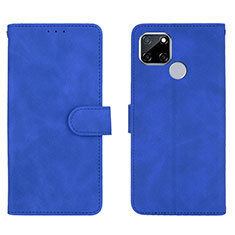 Handytasche Stand Schutzhülle Flip Leder Hülle L08Z für Realme C25S Blau