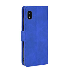 Handytasche Stand Schutzhülle Flip Leder Hülle L08Z für Samsung Galaxy A21 SC-42A Blau