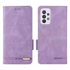 Handytasche Stand Schutzhülle Flip Leder Hülle L08Z für Samsung Galaxy A33 5G Violett