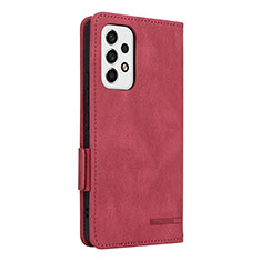 Handytasche Stand Schutzhülle Flip Leder Hülle L08Z für Samsung Galaxy A53 5G Rot