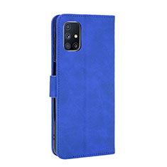 Handytasche Stand Schutzhülle Flip Leder Hülle L08Z für Samsung Galaxy M51 Blau