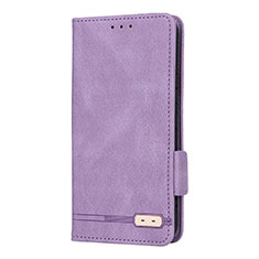 Handytasche Stand Schutzhülle Flip Leder Hülle L08Z für Samsung Galaxy S21 5G Violett